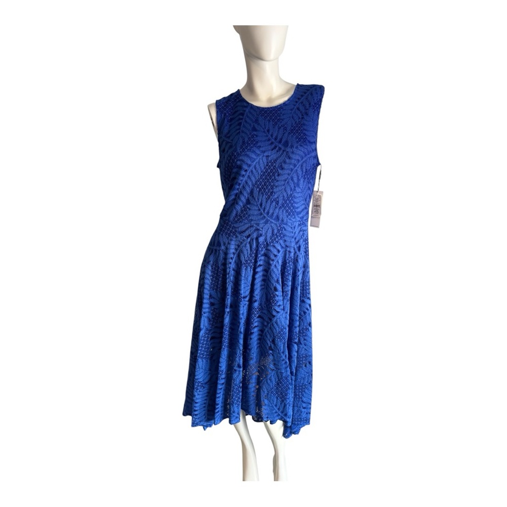 Calvin Klein Blue Lace Sleeveless Dress